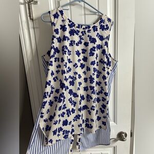 Cabi XL highlow patterned tank top XL